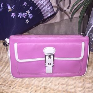 Coach leather clutch